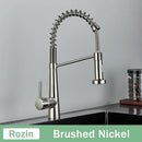 GobekUsa Black Gold Kitchen Faucet with Pull Down Sprayer