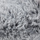 GobekUsa Cozy Plush Fur Cushion Cover 43x43cm White Grey Sofa Decor Pillowcase
