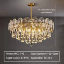 GobekUsa Crystal Chandelier: Modern Glass Pendant Lights for Living Room Dining Bedroom