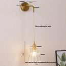 GobekUsa LED Wall Lights Bar Bedroom Study Clear Glass Bedside Lamp Modern Stair Light Fixtures