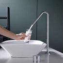 GobekUsa Brushed Black Basin Faucet with Rotating Two-Hole Sink Tap - Widespread Bathroom Tap