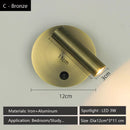 GobekUsa Adjustable LED Wall Reading Lamp 3W Spotlight for Bedroom and Hotel