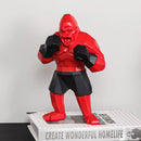 GobekUsa King Kong Gorilla Sculpture: Nordic Boxer Character Figurine for Desk Decor Craft Gift
