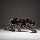GobekUsa Leopard Cheetah Resin Animal Sculptures for Home Decor
