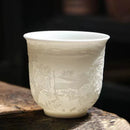 GobekUsa Bone China Tea Cup Set | Cute Goat Fat Jade Ceramic Teacups & Mugs