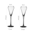 GobekUsa Crystal Champagne Flutes Set - Elegant Hand Blown Glassware for Celebrations