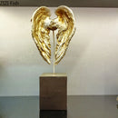 GobekUsa Angel Wings Sculpture Desk Ornament Home Decor Statue Aesthetic Artwrok
