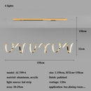 GobekUsa Gold Irregular LED Pendant Lights for Modern Living & Dining Room Lighting