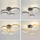 GobekUsa LED Ceiling Chandelier Remote Control Living Room Bedroom Kitchen Lamp White