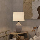 GobekUsa Japanese Style Ceramic Table Lamp for Living Room, Bedroom, Study - Simple & Elegant