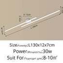 GobekUsa LED Strip Chandelier Modern Creative Ceiling Lamp for Aisle Corridor Balcony Lighting