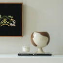GobekUsa Irregular Grain Spherical Ceramic Vase for Home Decoration and Floral Arrangements