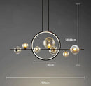 GobekUsa Glass Strip Bubble Chandelier: Unique Magic Bean Pendant Light for Modern Decor