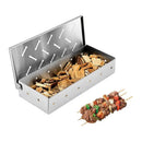 GobekUsa BBQ Smoker Box Wood Chips for Grill Meat Smoke Flavor Accessory
