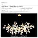GobekUsa Ginkgo Biloba Chandelier: Elegant Duplex Living Room Hotel Lobby Pendant Light