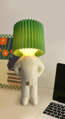 GobekUsa LED Pleats Table Lamp: Unique Bedroom Night Light for Reading, Kids Gift