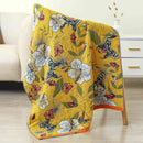 GobekUsa Cotton Bath Towel - Boho Floral Design - Absorbent & Quick Dry - Large Size 80x160cm