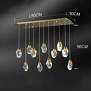GobekUsa Crystal Chandelier: Luxury Pendant Light for Living and Dining Room