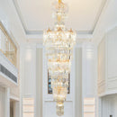 GobekUsa Crystal European Long Chandelier for Elegant Living Room Décor