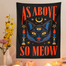 GobekUsa Cat Tarot Tapestry Wall Hanging Moon Star Room Decoration