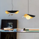 GobekUsa Black Gold Glass Ball Pendant Light: Retro Nordic LED Bar Fixture
