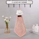 GobekUsa Cloudy Day Hand Towel - Antibacterial Bamboo Charcoal Fiber Kitchen & Bath Soft Towel