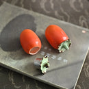 GobekUsa Fruit Sculpture Tea Caddy Home Decor Ornament Strawberries Persimmon Decoration