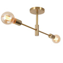 GobekUsa Gold Iron Cage Ceiling Light Modern Nordic Decor Retro Loft Fixture E27