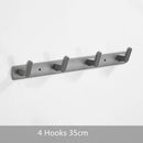 GobekUsa Aluminum Alloy Towel Hooks Wall Mounted Bathroom Robe Holder (3-6 Hooks)