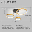 GobekUsa LED Ceiling Chandelier Remote Control Living Room Bedroom Kitchen Lamp White