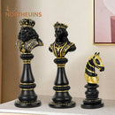 GobekUsa Chess Figurines: 30cm International Chess Set for Home Decor