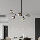 GobekUsa Gray Lava Glass Chandelier LED Pendant Light Modern Nordic Design