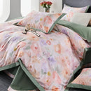 GobekUsa Egyptian Cotton Bedding Set Queen King Ru Double Size Print Bed Linens