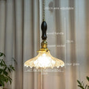 GobekUsa Japanese Style Green Glass LED Pendant Chandelier for Home Decor