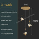 GobekUsa Butterfly Acrylic Chandelier Modern Ceiling Light Pendant Lamp for Living Room