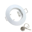 GobekUsa LED Recessed Downlights Frame - Round Aluminum Spot Lighting Fixture - Black/White/Nickel