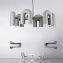 GobekUsa LED Macaron Pendant Chandelier - Modern U Shape Hanging Lamp