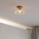 GobekUsa Glass Wood LED Ceiling Light Modern Ceiling Lamp