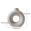 GobekUsa Ceramic Donut Candle Holder for Home Decor and Table Centerpiece