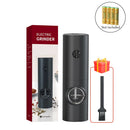 GobekUsa Electric Salt Pepper Grinder Set USB Rechargeable Adjustable Coarseness LED Light
