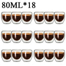 GobekUsa Double Wall Borosilicate Glass Mug Set for Tea Coffee Juice Bar Drinkware