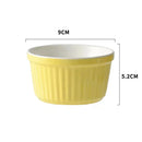 GobekUsa Ceramic Baking Bowl 3.5 Inch High Temp Resistant Dessert Pudding Bowl