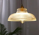 GobekUsa Glass Lamp LED Pendant Light Fixture with Copper Socket for Nordic Modern Home Decor
