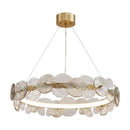 GobekUsa Glass Flower LED Chandelier for Living Room Bedroom Kitchen Dining Ceiling Lights