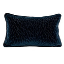 GobekUsa Lahulpe Navy Blue Velvet Cushion Cover with Constellation Embroidery, 45x45cm