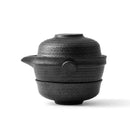GobekUsa Kung Fu Tea Set: Teapot, 2 Teacups, Travel Green Tea Cups, Ceramic Gaiwan