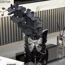 GobekUsa Butterfly Ceramic Vase Flower Pots Modern Aesthetic Room Decor