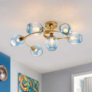 GobekUsa Glass Ball LED Chandeliers for Room Pendant Lights