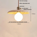 GobekUsa LED Pendant Light Stone Wood Glass Nordic Modern Hang Lamp