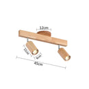 GobekUsa LED Ceiling Lamp: Modern Wood Design with Spotlight for Various Spaces